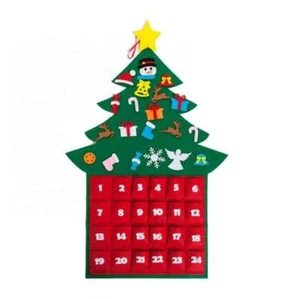 Felt Christmas Tree Advent Calendar for Kids - Picture 1 of 2