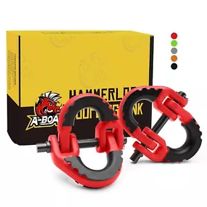 1/2 Safety Chain Connector Link, 2pack Hammerlock Coupling Link for Trailer, Red - Picture 1 of 7