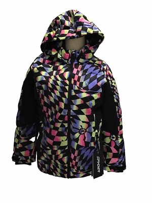 CHAQUETA CON CAPUCHA SPYDER ZADIE SINTÉTICA PLUMÓN ESQUÍ EXO SHIELD JÓVENES NIÑAS -16 NUEVA Foto 1 de 4