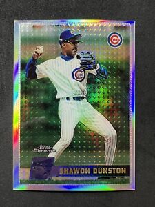 1996 Topps Chrome Refractor Shawon Dunston #160 Chicago Cubs