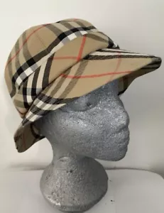 Burberry Vintage Women’s Classic Nova Check Bucket Hat Size S VGC - Picture 1 of 8