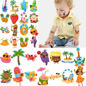 54pcs Temporary Tattoo Temporary Tattoo Stickers Ukulele Sun Hula Girl - Picture 1 of 12