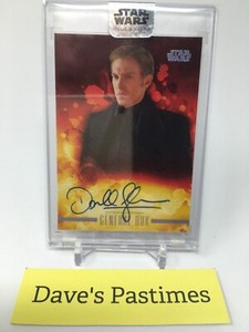 2019 Topps Star Wars Stellar Signatures /40 Auto Blue Hux Domhnall Gleeson Card