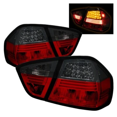 Spyder SE ADAPTA A BMW E90 Serie 3 2006-2008 4 puertas Luces traseras LED Rojo Humo Spy5000910 Foto 1 de 3