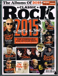 CLASSIC ROCK #218 Best Of 2015 JIMMY PAGE Bowie LEMMY +CD & 2016 Calendar @ NEW - Picture 1 of 4