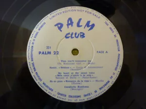 PALM CLUB: French Jazz- 10" LP : Various - Palm22- RARE - Picture 1 of 2