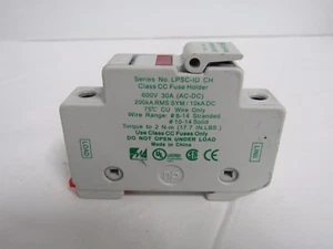 LITTELFUSE LPSC-ID FUSE HOLDER w/ LP-CC-10 FUSE - Picture 1 of 6