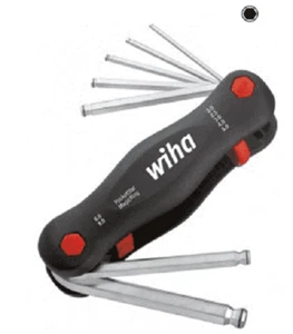 Wiha Hex Key Set SB 369R Fold-Out Holder Magic Rings Metric 7 PCE 2mm to 8mm - Picture 1 of 2