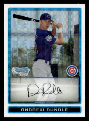 2009 Bowman Chrome Prospects X-Fractors #BCP56 Andrew Rundle /299 - Image 1 of 2
