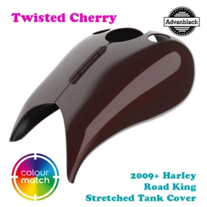 Twisted Cherry Stretched Extended Tank Cover fit 09+ Harley Road King - Picture 1 of 6
