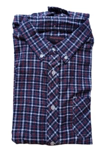 Mens Flannel Shirts Flannel XL Flannel blue/red-XL - Picture 1 of 1