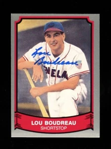 1989 PACIFIC BASEBALL LEGENDS LOU BOUDREAU INDIANS HOF SIGNED AUTOGRAPH NICE! - Picture 1 of 1