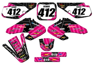 2001-2003 XR 70 RACE SERIES Pink Senge Graphics Kit Compatible with Honda - Picture 1 of 10
