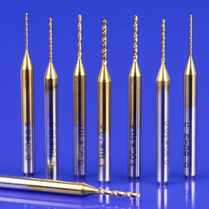 10pcs Tungsten Steel Coating Carbide PCB CNC Micro Drill Bit Milling 0.2~3.175mm - Picture 1 of 5