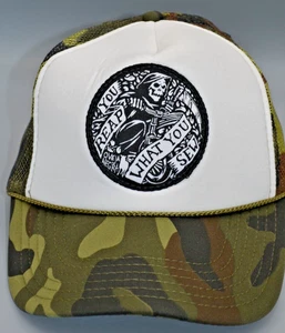 Oveja Negra Camo Trucker Hat Cap "You Reap What You Sew" - Picture 1 of 7