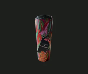 NUEVO vaso de viaje Starbucks 2025Farm Rio 16 oz hoja de plátano acero inoxidable - Imagen 1 de 5