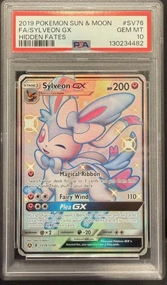 Pokémon Sun & Moon Hidden Fates 2019 - Sylveon GX #SV76 PSA 10 GEM-MT Foto 1 de 2