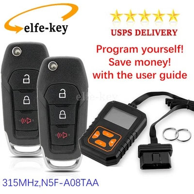 2 For Ford Explorer 2016-2019 Ranger 2019-2022 3B Remote Flip Key Fob N5F-A08TAA - Image 1 of 4
