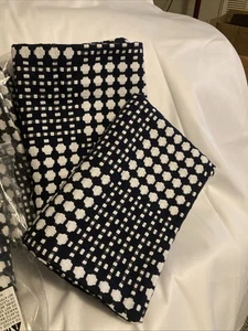 Rectangle Throw Pillow Covers 12x20 Set of 2 Navy And White Set Of 6 . New - Picture 1 of 2
