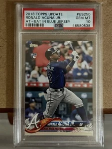 2018 Topps Update Ronald Acuna Jr. #US250 Braves - Picture 1 of 2