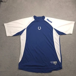 Maglia sportiva uomo NFL Colts blu bianca AFC South logo stimato XL - Foto 1 di 8