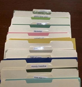 Stampin' Up! 8 1/2 x 11 Cardstock Scrap Current & Retired solid colors Preloved - Picture 1 of 9