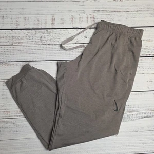 Nike Yoga Hyper Dri Fit Yoga Jogger Pants Men's Size XL Brown CZ2208-087 - Picture 1 of 9