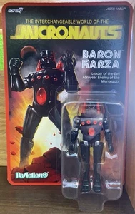 Figura de acción coleccionable Baron Karza Micronauts ReAction+ Wave 1 Super7 - Imagen 1 de 5