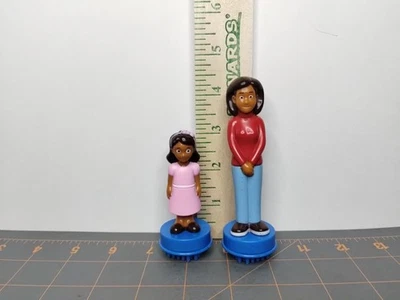 Vintage Bristle Blocks Toy Figures by Battat Woman Girl Toy Family Toys - Image 1 of 4