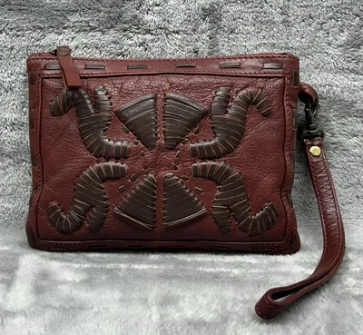 Bolso clutch de cuero Clever Carriage Company muñeca Foto 1 de 4