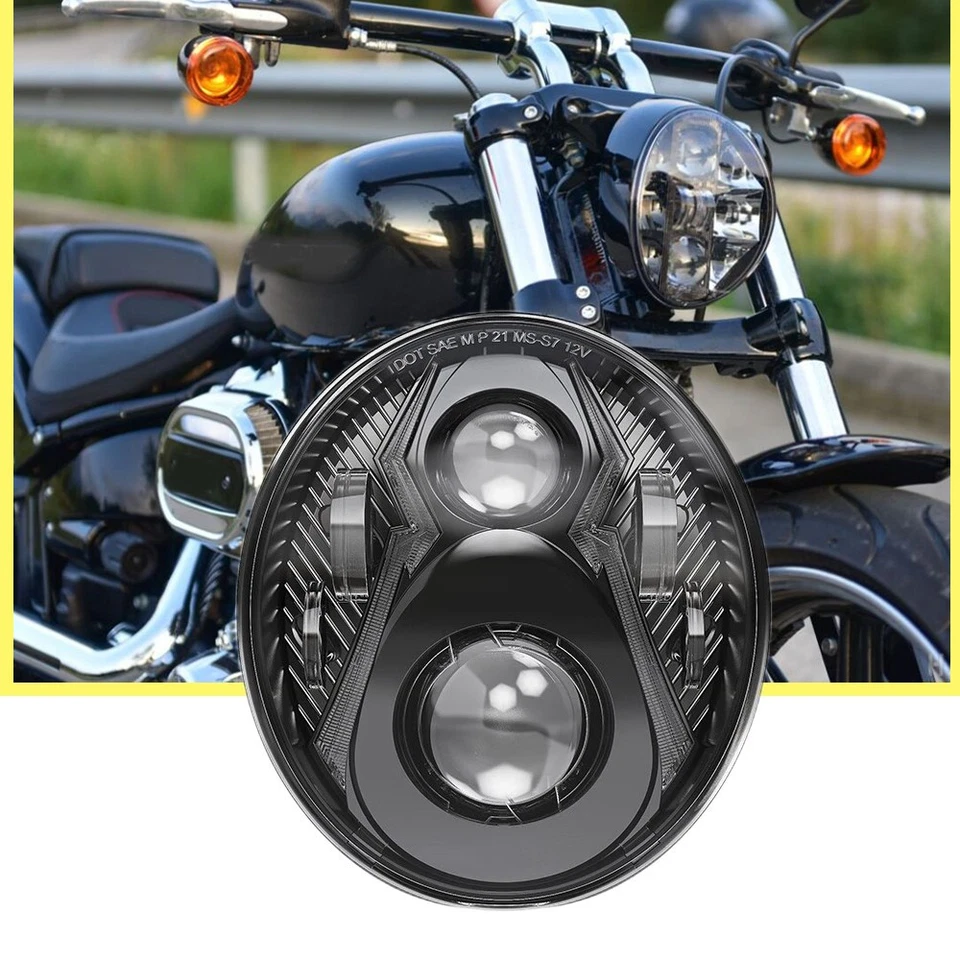 For Harley Davidson BREAKOUT 114 FXBRS LED Front Headlight DRL Running Lamp - Изображение 1 из 4