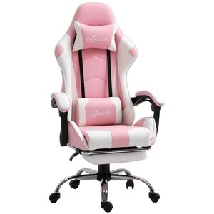 Vinsetto Racing Gaming Chair w/ Lumbar Support, Office Gamer Chair, Pink - Picture 1 of 12