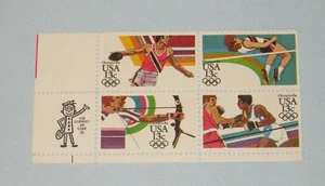 US Scott # 2048-51-MINT Zip block of 4- 13 cent LA Summer Olympics- MNH-OG-XF - Picture 1 of 2