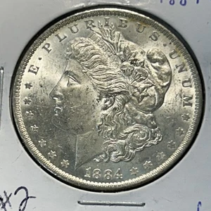 1884 O Silber Morgan Dollar Details besseres Datum Münze getönt #2 - Bild 1 von 4