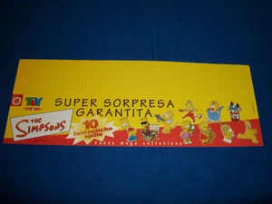 SIMPSONS ITALIANO Papel Original SIGNO PROMOCIONAL para Esmalte Alfileres Sorpresa Huevo Efímero - Imagen 1 de 4