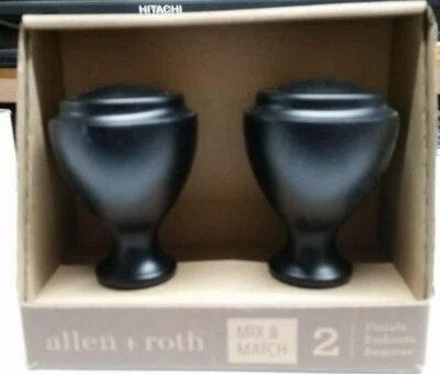 Allen & Roth Mix Match Finials (Set of 2) Curtain Rod Decorative Ends  0773164 - Image 1 of 3