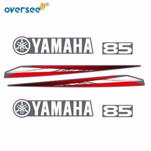 Kit de pegatinas de cubierta superior 85 hp para motor fueraborda Yamaha 85 hp 2T gráficos - Imagen 1 de 2