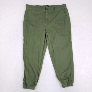 GAP Jogger Pants Elastic Cuff Utility XL Green Normcore Minimalist Streetwear - Picture 1 of 10
