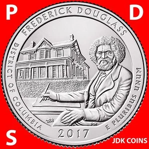 2017 PDS FREDERICK DOUGLASS HISTORIC SITE (D.C.) THREE QUARTERS SET UNCIRCULATED - Bild 1 von 4
