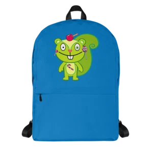 Zaino Happy Tree Friends HTF Nutty Stampa Personalizzata Blu - Foto 1 di 5