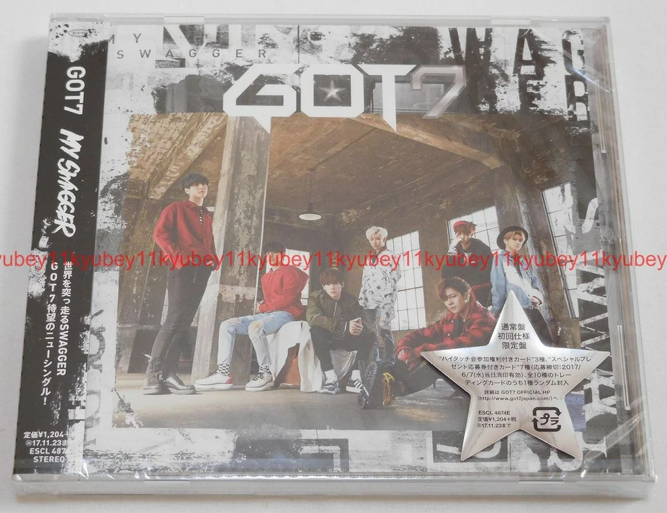 New GOT7 MY SWAGGER First Limited Edition CD+Card Japan ESCL-4874 4547366306798 - Image 1 of 3