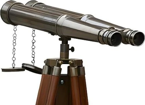 62" Floor Standing Admirals Magnifying Antique Binoculars, Fully Functional - Image 1 of 4
