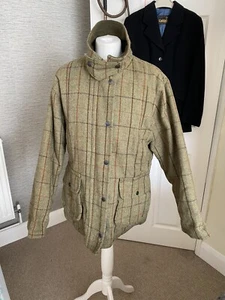 Hunter Ladies Tweed Wool Shooting Jacket -immaculate Condition Size L(14-16) - Picture 1 of 21