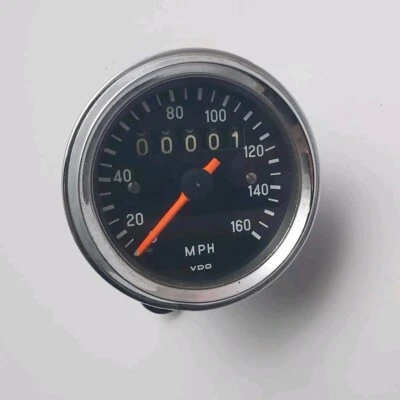 Velocímetro Speedo vintage VDO para motocicleta NOS Foto 1 de 4