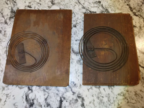 VINTAGE BLACK FOREST CUCKOO CLOCK CHIME COIL PANEL LOT Cover