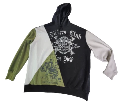 MODISH REBEL Buckles Hoodie Shirt Bikers Club San Diego Print Women's M - Image 1 of 4