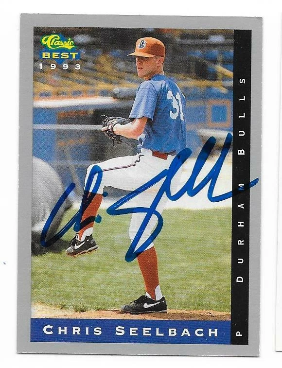 CHRIS SEELBACH 1993 CLASSIC BEST AUTOGRAPHED SIGNED # 255 DURHAM BULLS  - Image 1 of 1