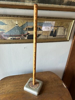 Vintage Sewing DRITZ Skirt Marker Wood Ruler Hem Marker Metal Base 18” - Image 1 of 4