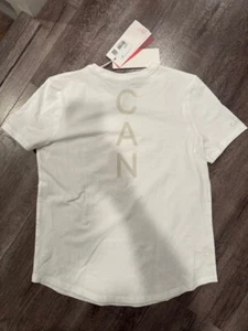 Brand New Women Lululemon Team Canada Flag Love Crew White Shirt Size 6 LW3FDAS - Picture 1 of 2