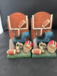 Vintage Set 7,5" Bibliothek Buch Sport Buchstützen Football Helmpolster Mega Horn - Bild 1 von 4